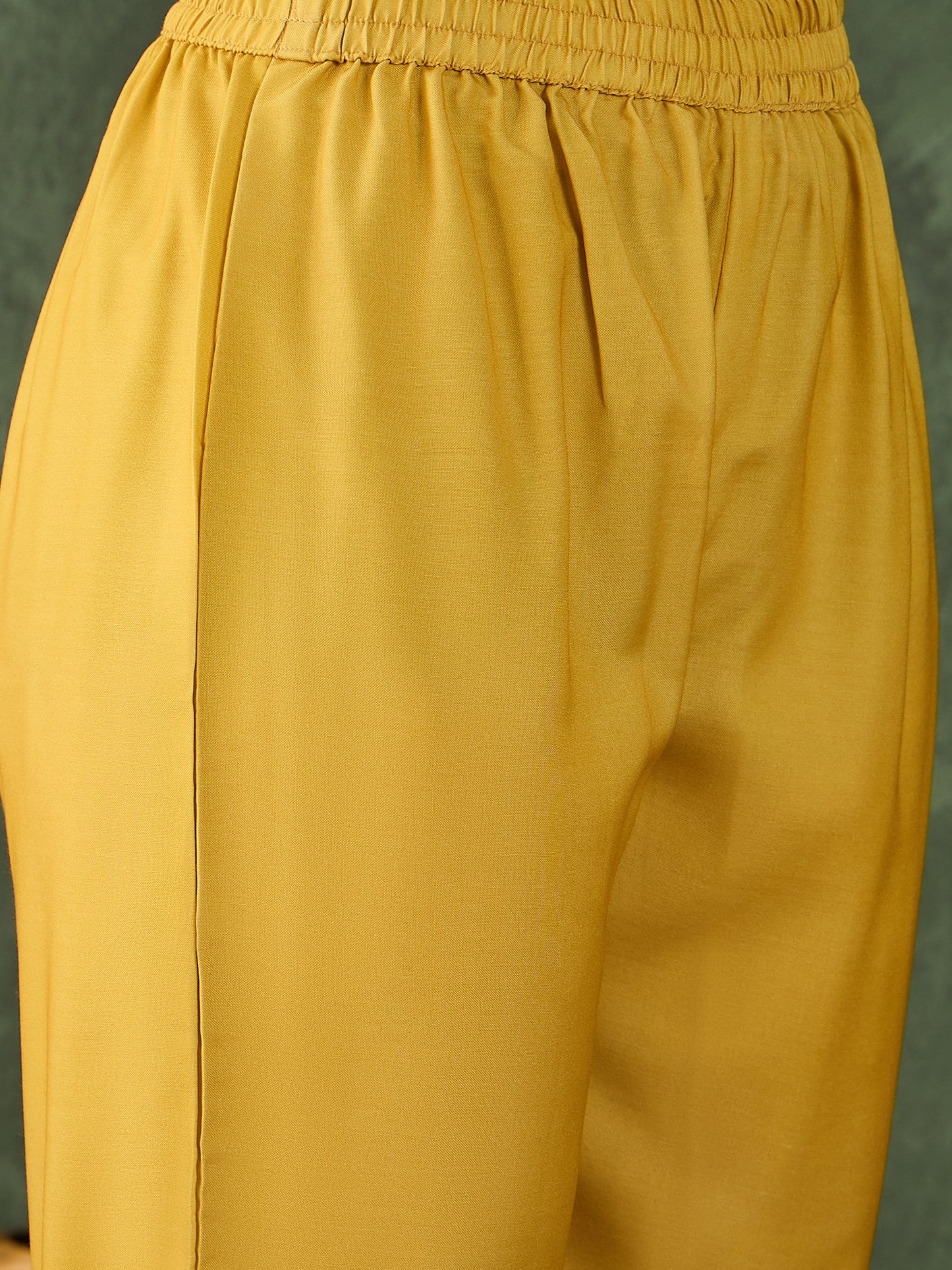 Yellow Printed Kurta Set with Dupatta