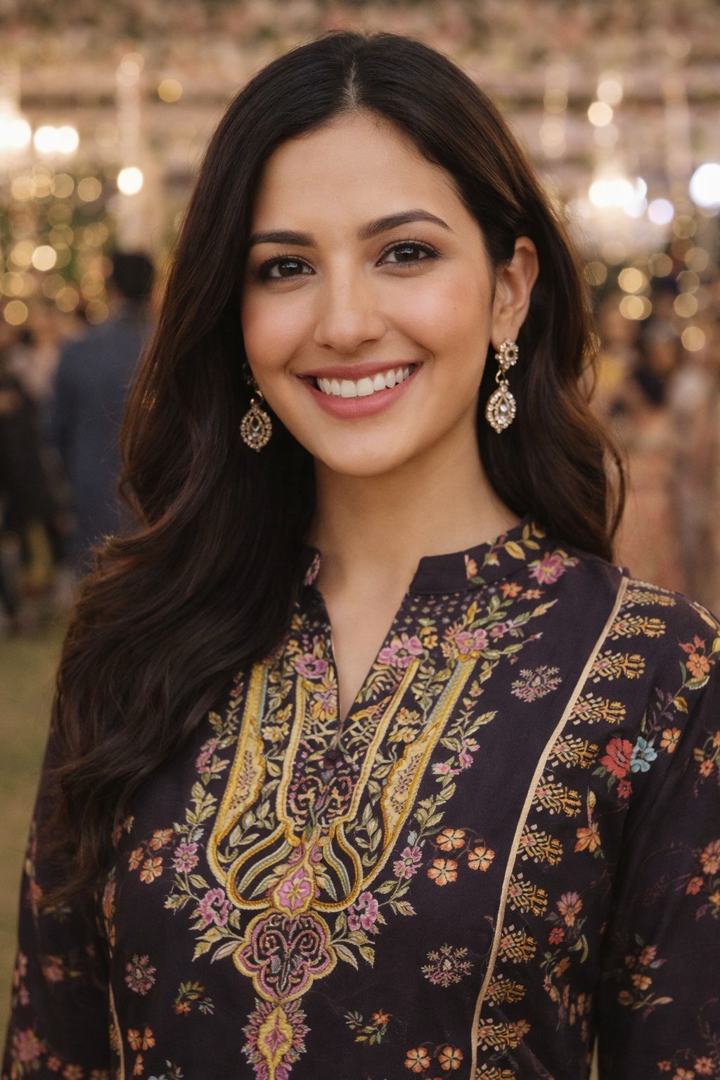 Stylish Coffee Brown Floral Printed Rayon Kurta Palazzo Set With Dupatta