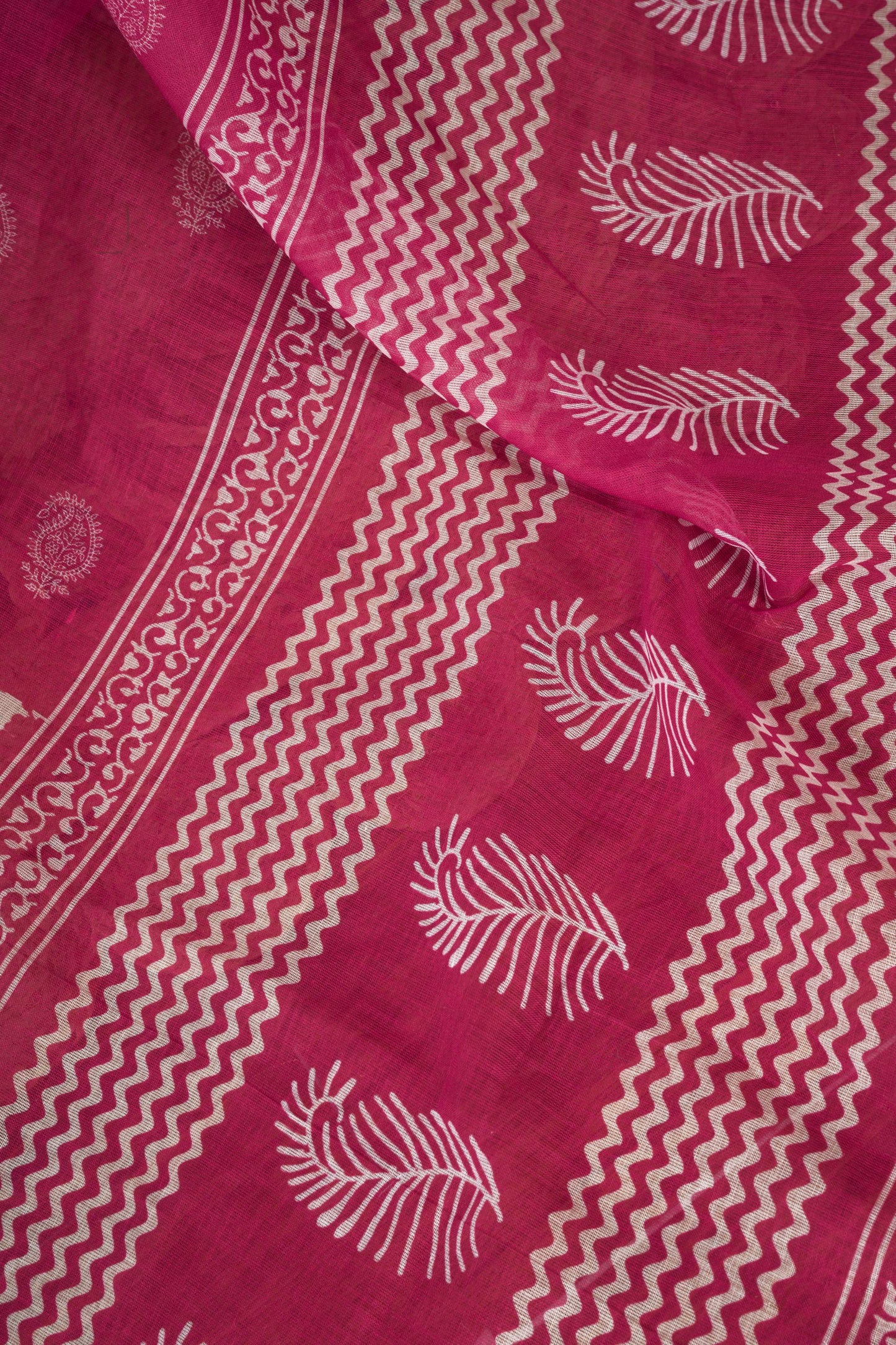 Ready-to-Wear Linen Saree with Zari Border & Printed Design | 1 Minute Saree(HRTW88