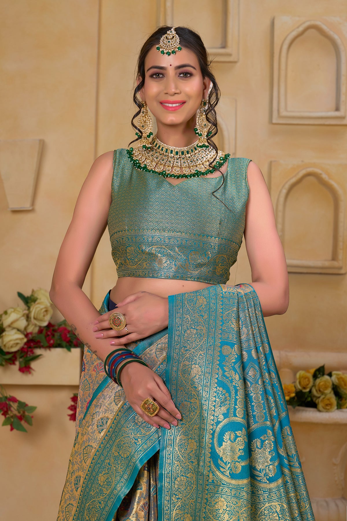 Rama Art Silk Saree for Women – Elegant Traditional Ethnic Wear