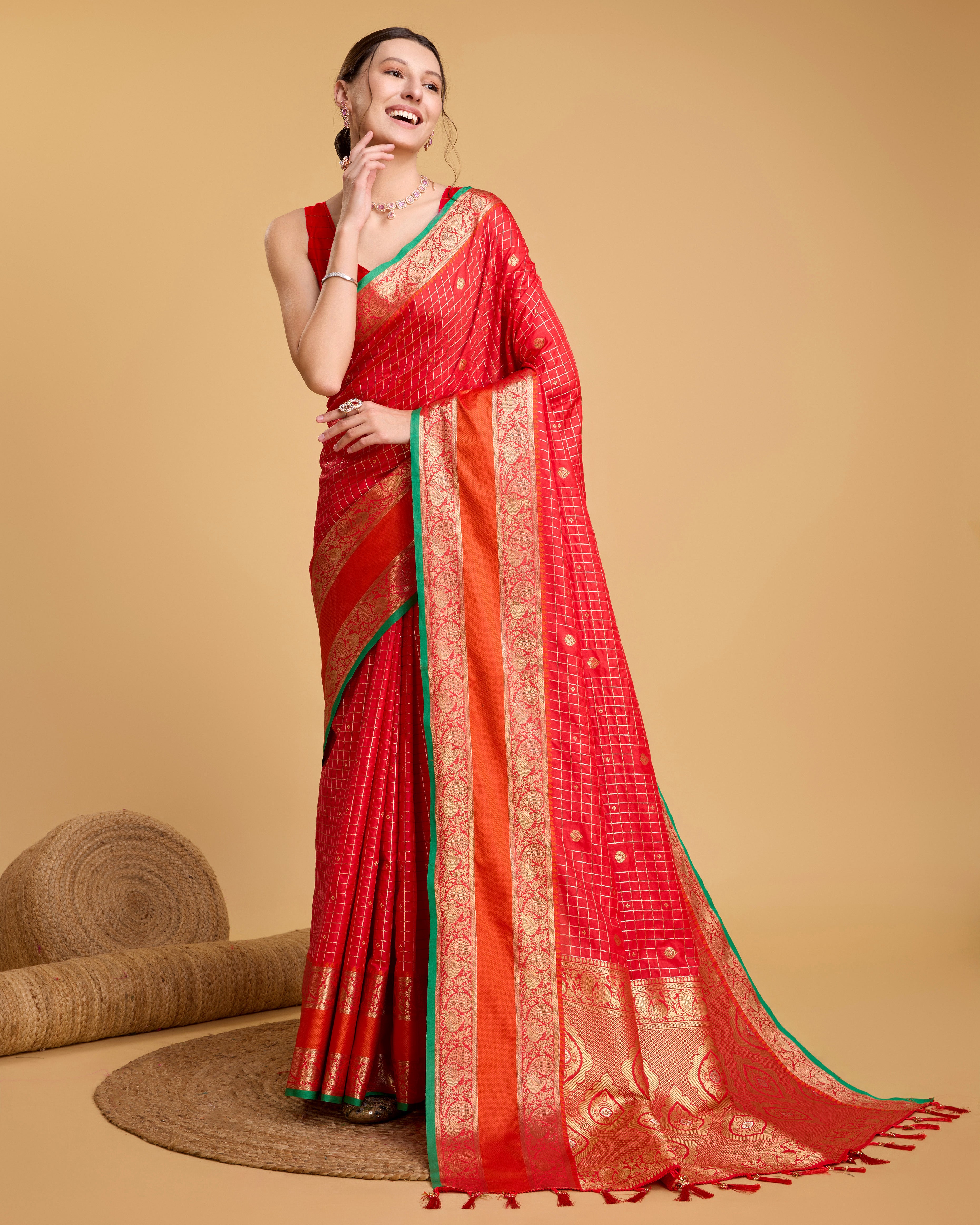 Red Soft, Stunning & Wedding-Ready: Banarasi Sarees for Every Celebration