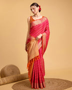 Pink Banarasi Saree – Lightweight Elegance for Weddings & Festive Celebrations
