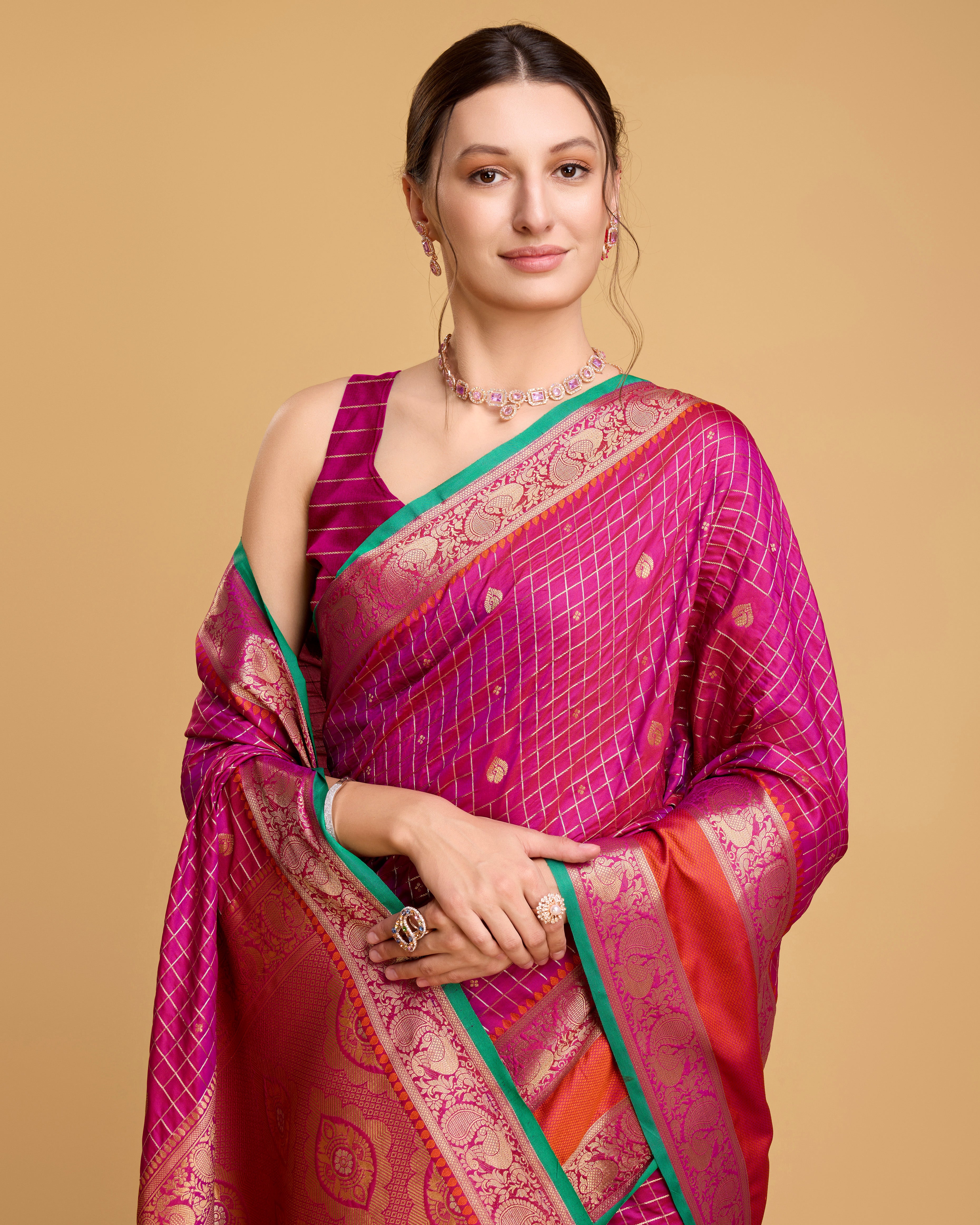 Pink Soft, Stunning & Wedding-Ready: Banarasi Sarees for Every Celebration