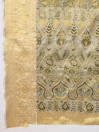 Elegance Redefined: Semi Silk Gold Green  Sarees in Vibrant Shades with Rich Zari Weave