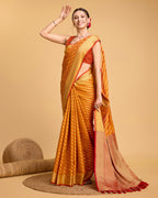 Yellow Banarasi Saree – Lightweight Elegance for Weddings & Festive Celebrations