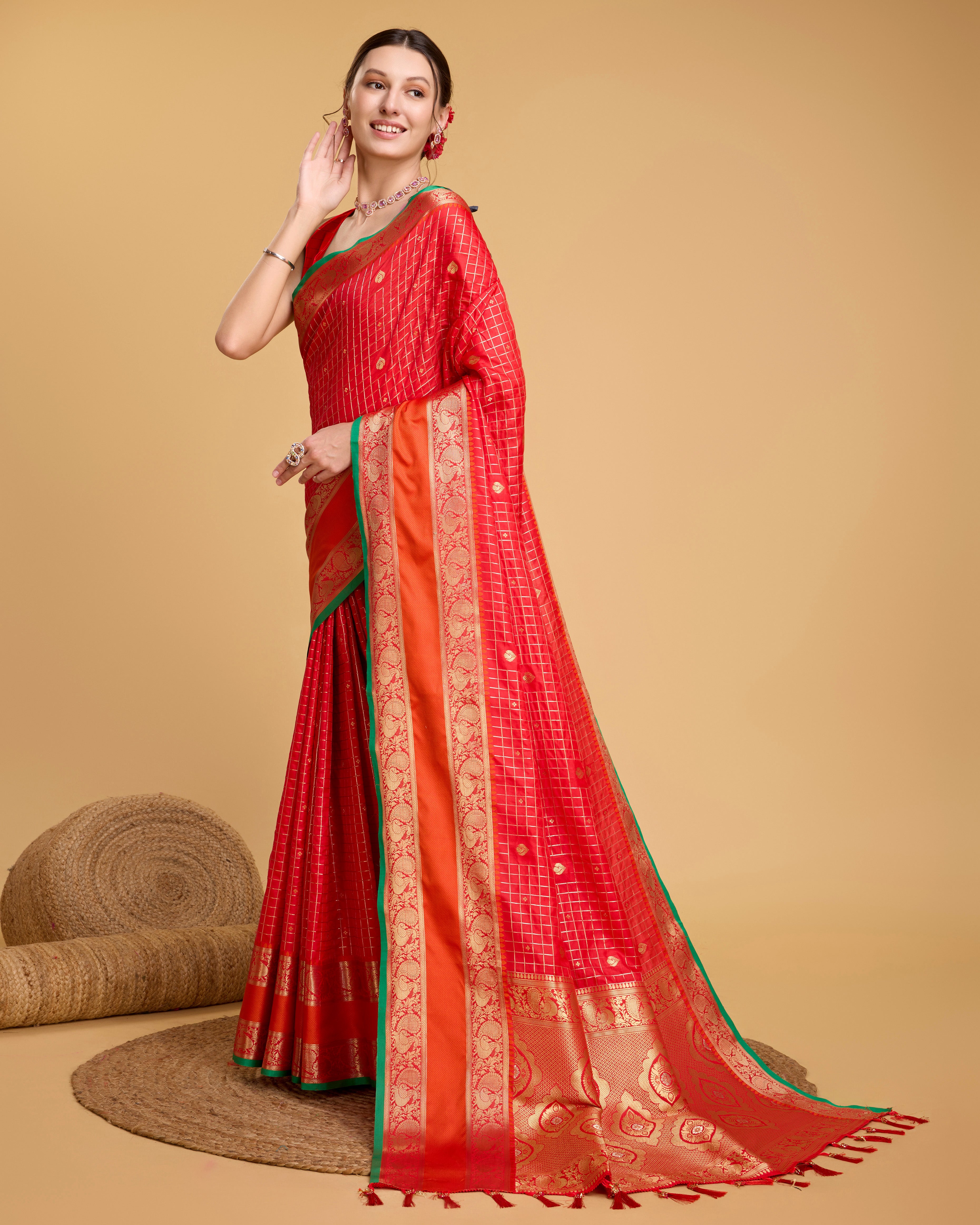 Red Soft, Stunning & Wedding-Ready: Banarasi Sarees for Every Celebration