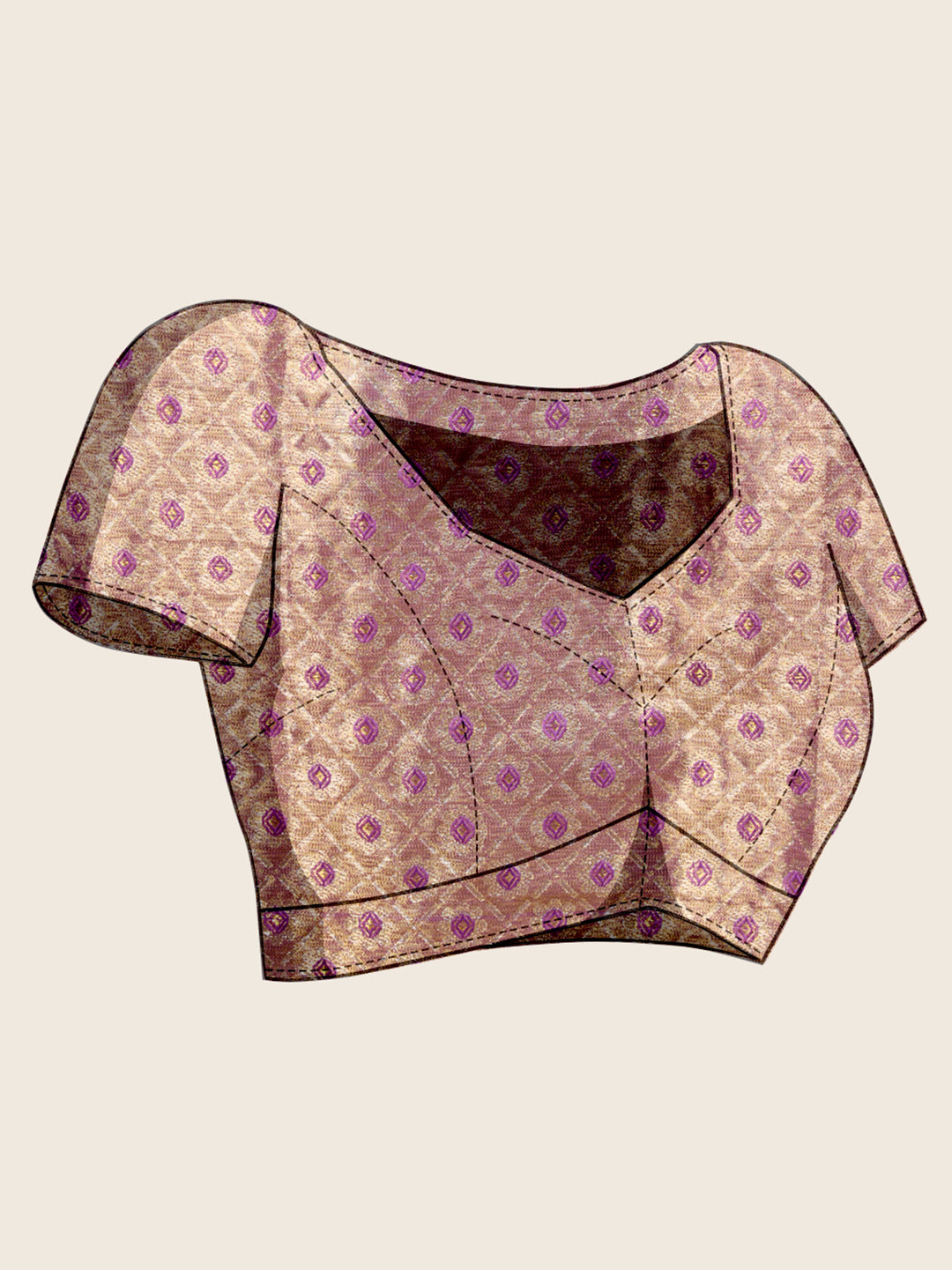 Elegance Redefined: Semi Silk Purple  Sarees in Vibrant Shades with Rich Zari Weave