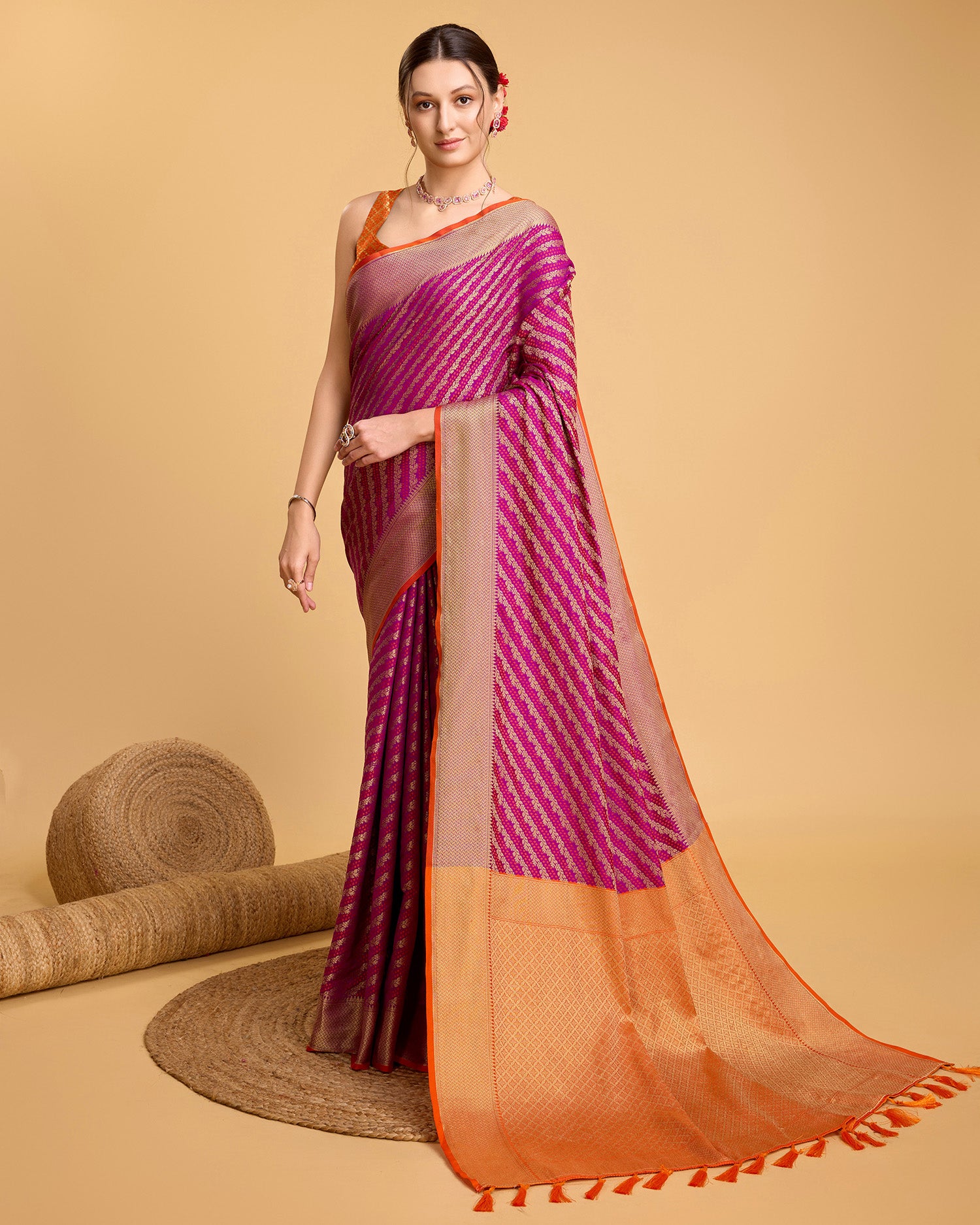 Purple Banarasi Saree – Lightweight Elegance for Weddings & Festive Celebrations