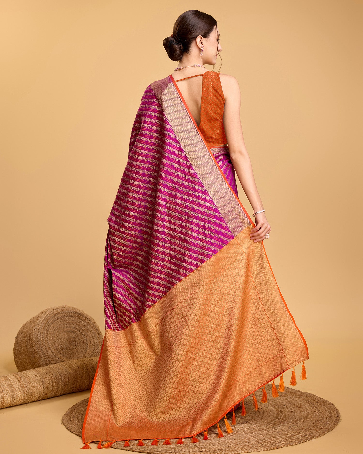 Purple Banarasi Saree – Lightweight Elegance for Weddings & Festive Celebrations