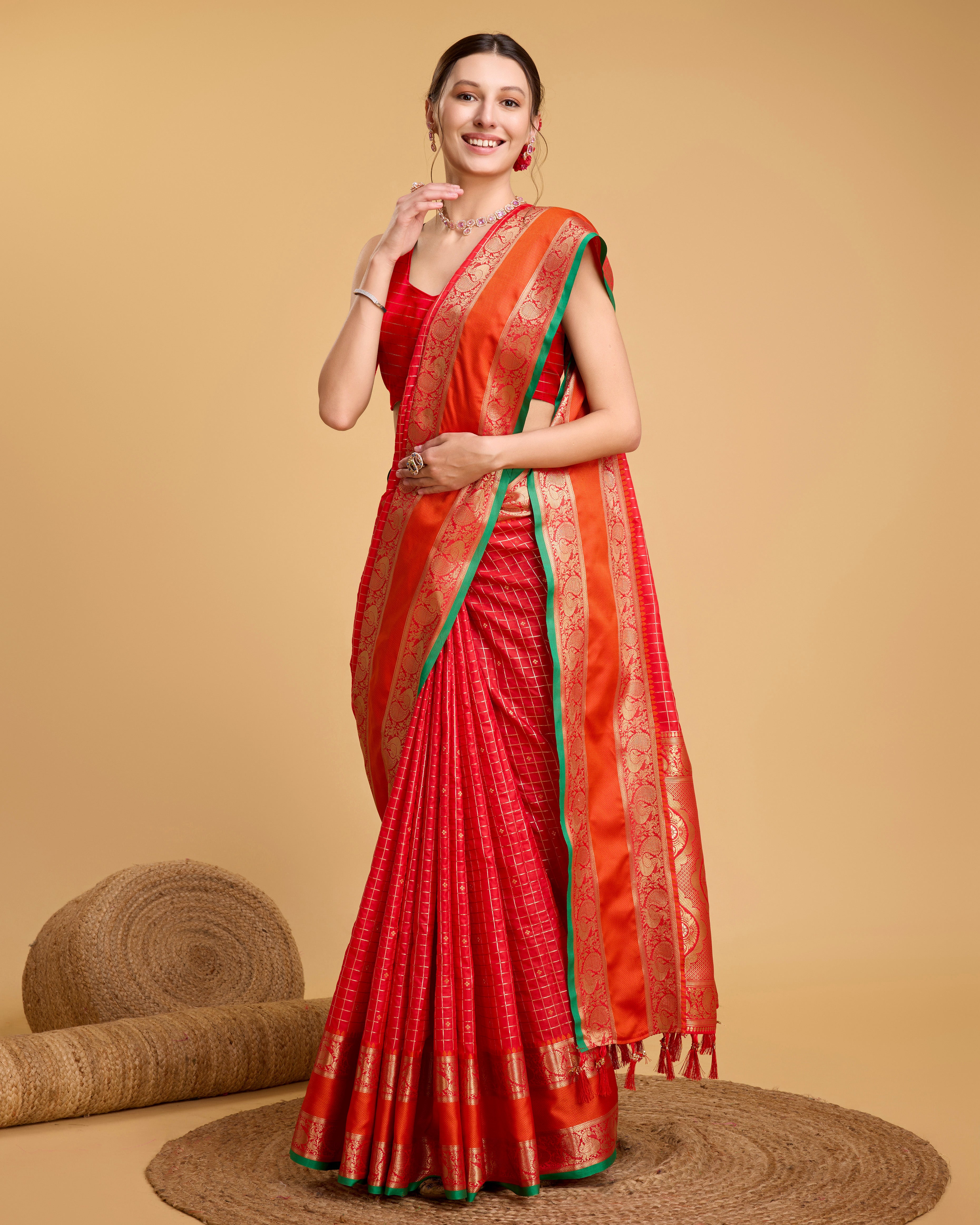 Red Soft, Stunning & Wedding-Ready: Banarasi Sarees for Every Celebration