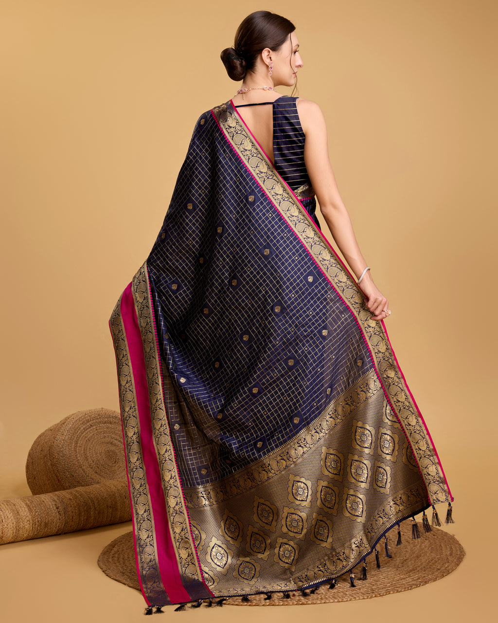 Navy Blue Soft, Stunning & Wedding-Ready: Banarasi Sarees for Every Celebration
