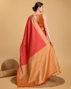 Red Banarasi Saree – Lightweight Elegance for Weddings & Festive Celebrations