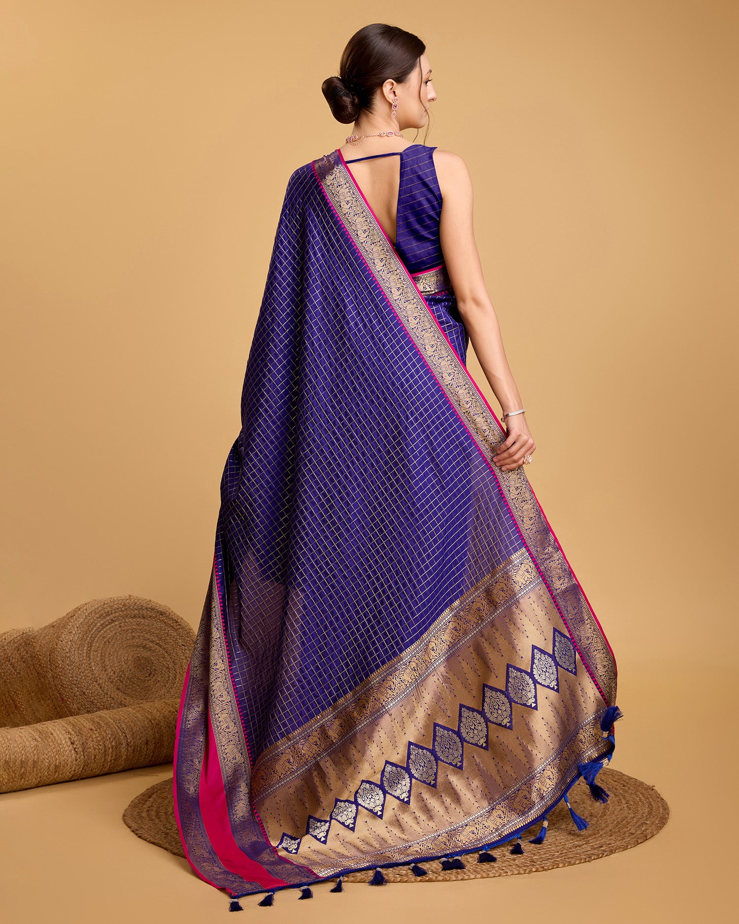 Be Wedding & Festive Ready with Our All-New PURE Jacquard Blue Saree Collection