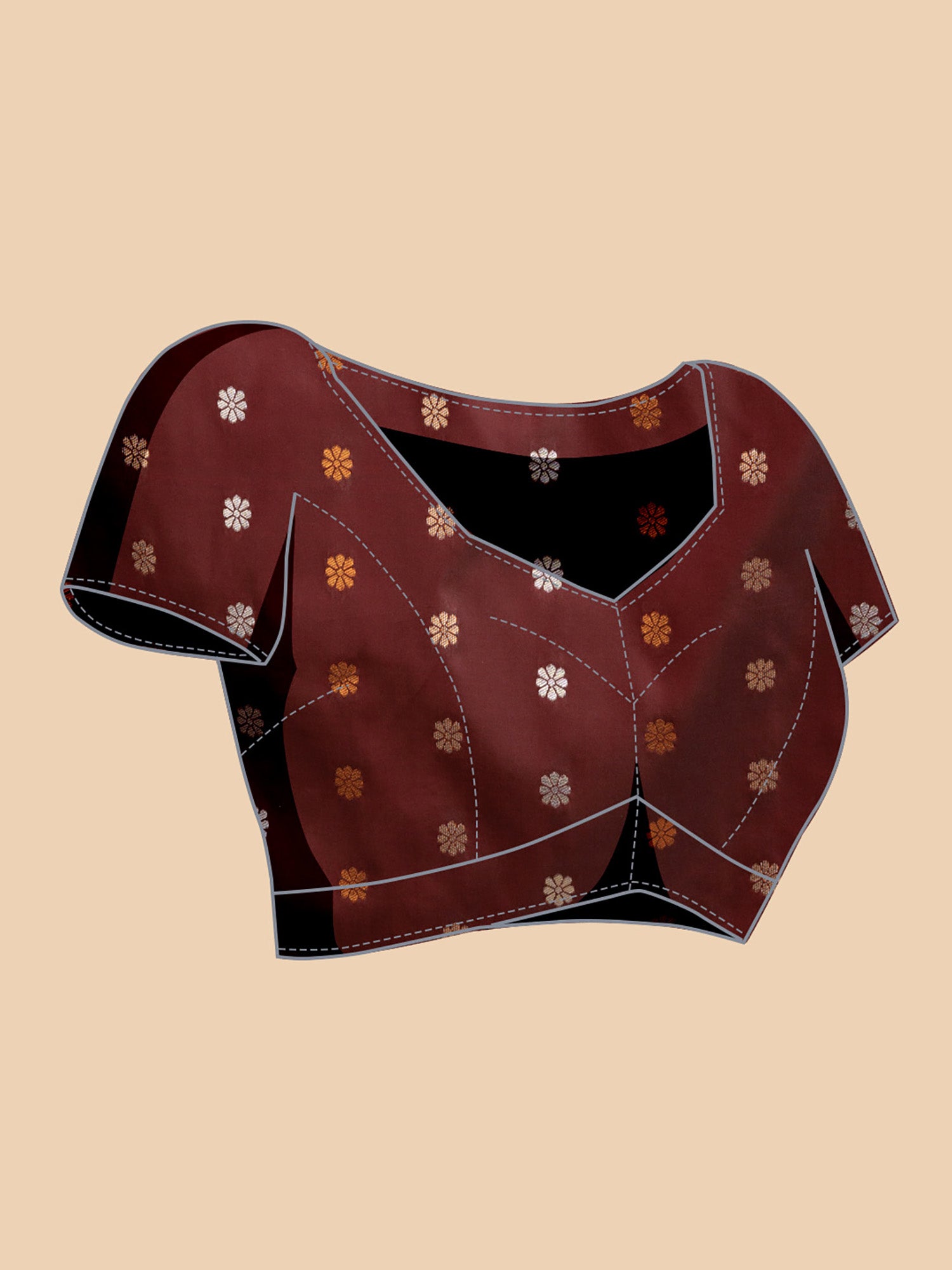 Maroon Pure Jacquard Fabric with Sona Chandi Zari – Perfect for Bridal & Festive Ensembles