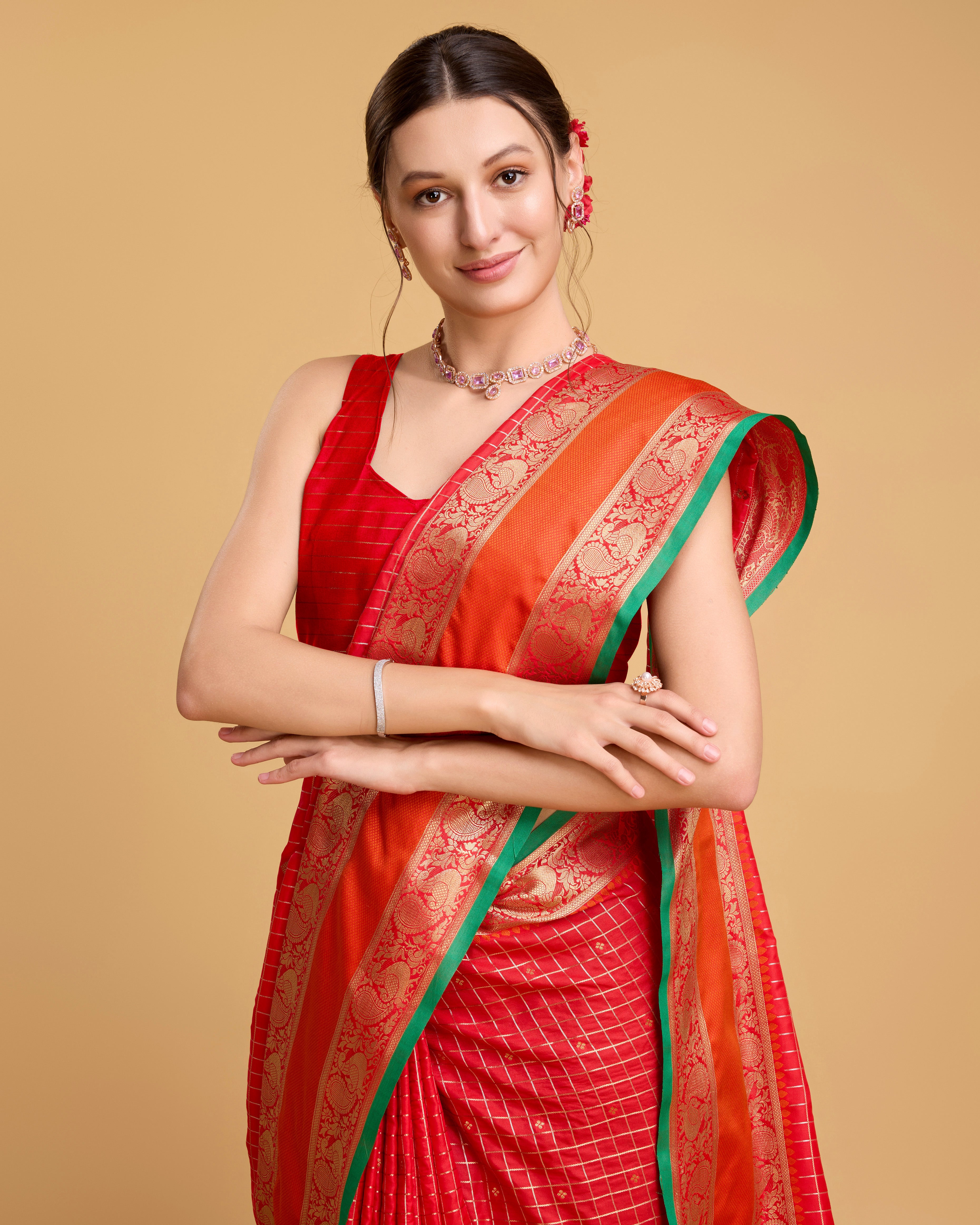 Red Soft, Stunning & Wedding-Ready: Banarasi Sarees for Every Celebration
