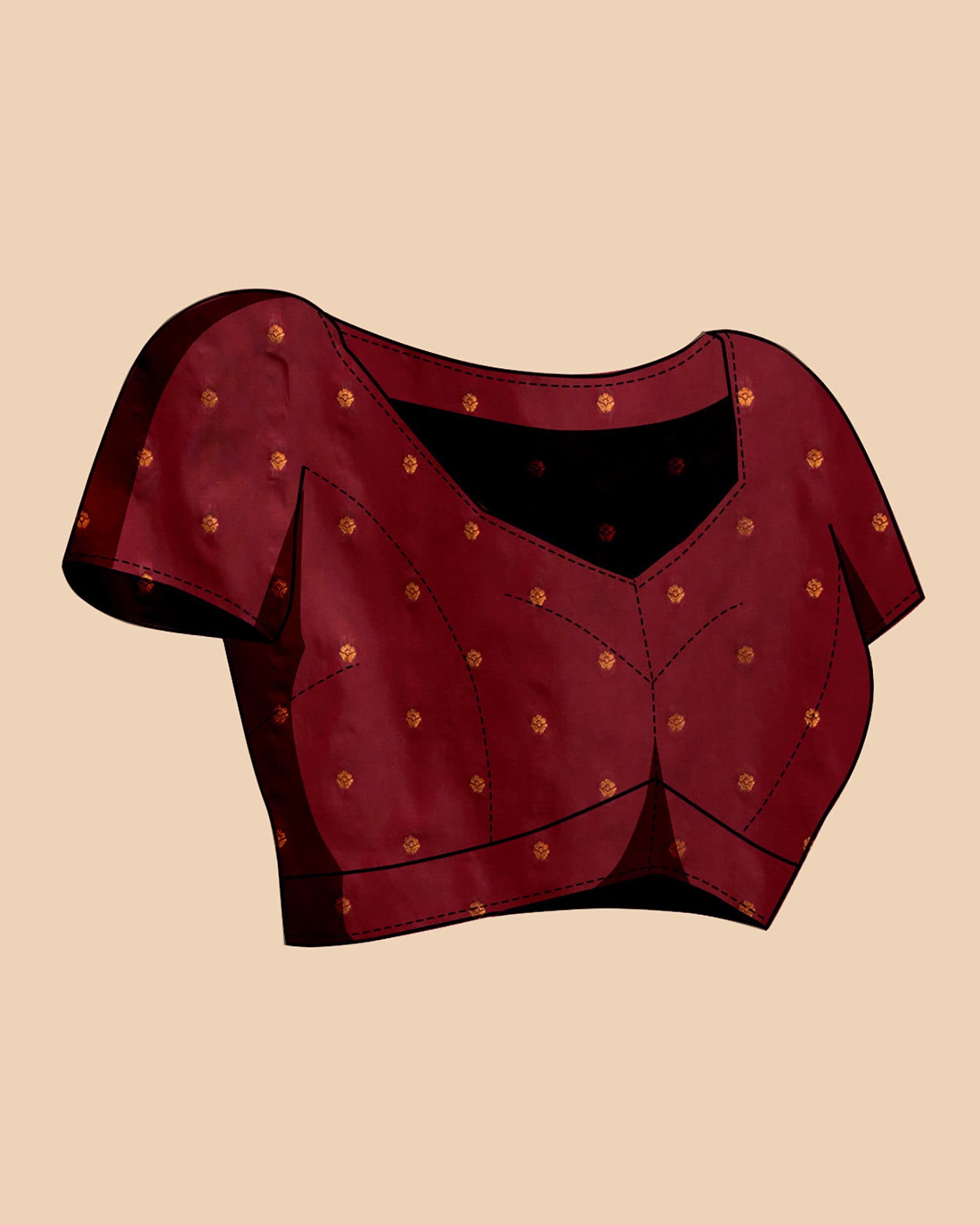 Maroon Pure Jacquard Fabric with Sona Chandi Zari – Perfect for Bridal & Festive Ensembles