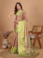 Elegance Redefined: Semi Silk Green Sarees in Vibrant Shades with Rich Zari Weave