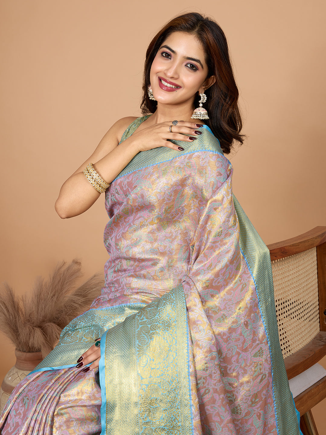 Elegance Redefined: Semi Silk Sky Blue Sarees in Vibrant Shades with Rich Zari Weave