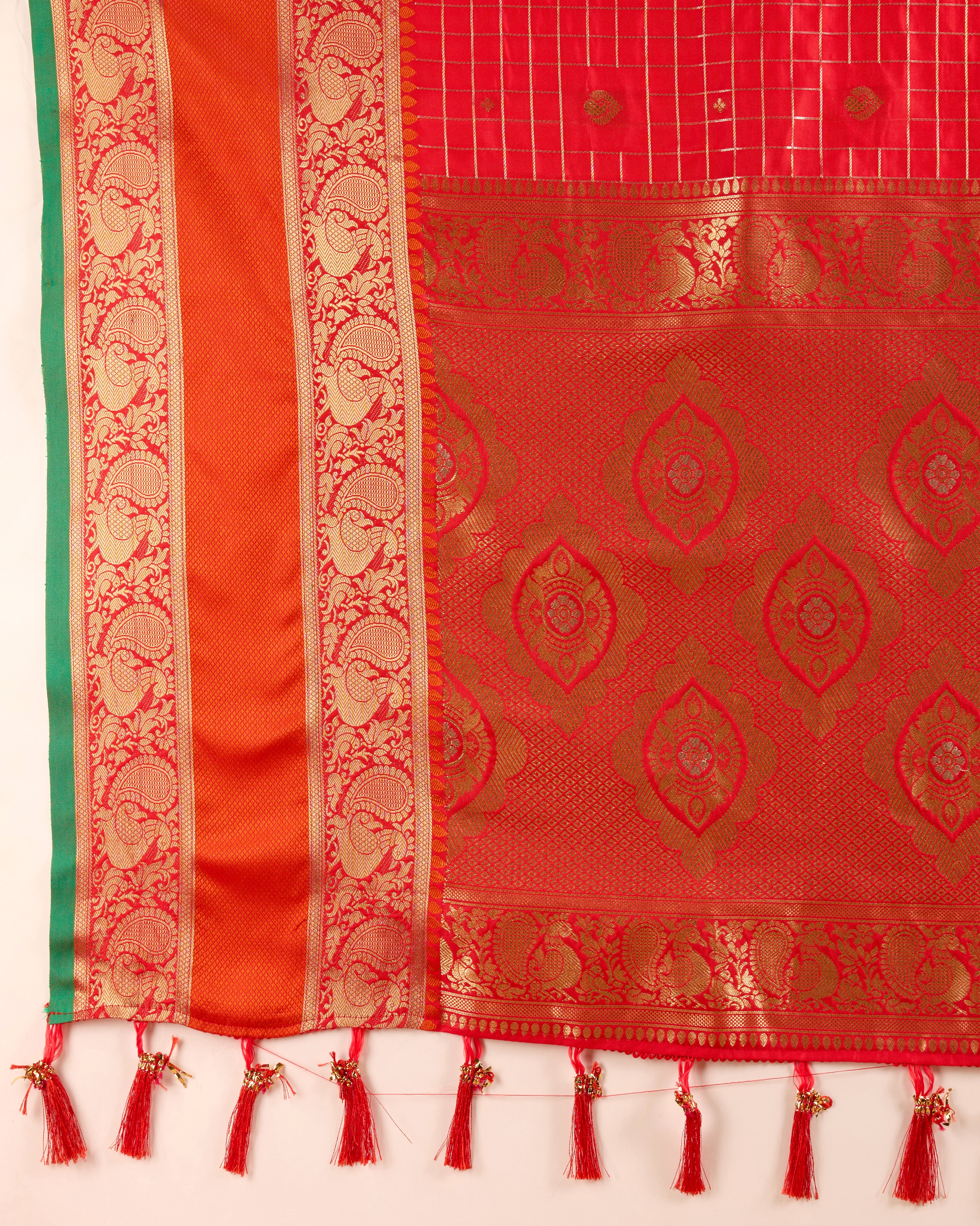 Red Soft, Stunning & Wedding-Ready: Banarasi Sarees for Every Celebration