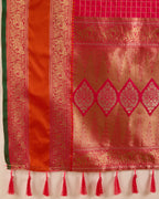 Be Wedding & Festive Ready with Our All-New PURE Jacquard Rani Pink Saree Collection