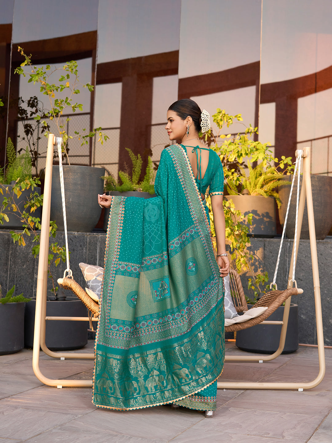 Soft, Stylish & Wedding-Perfect: Cotton Blue Sarees for Big & Intimate Weddings