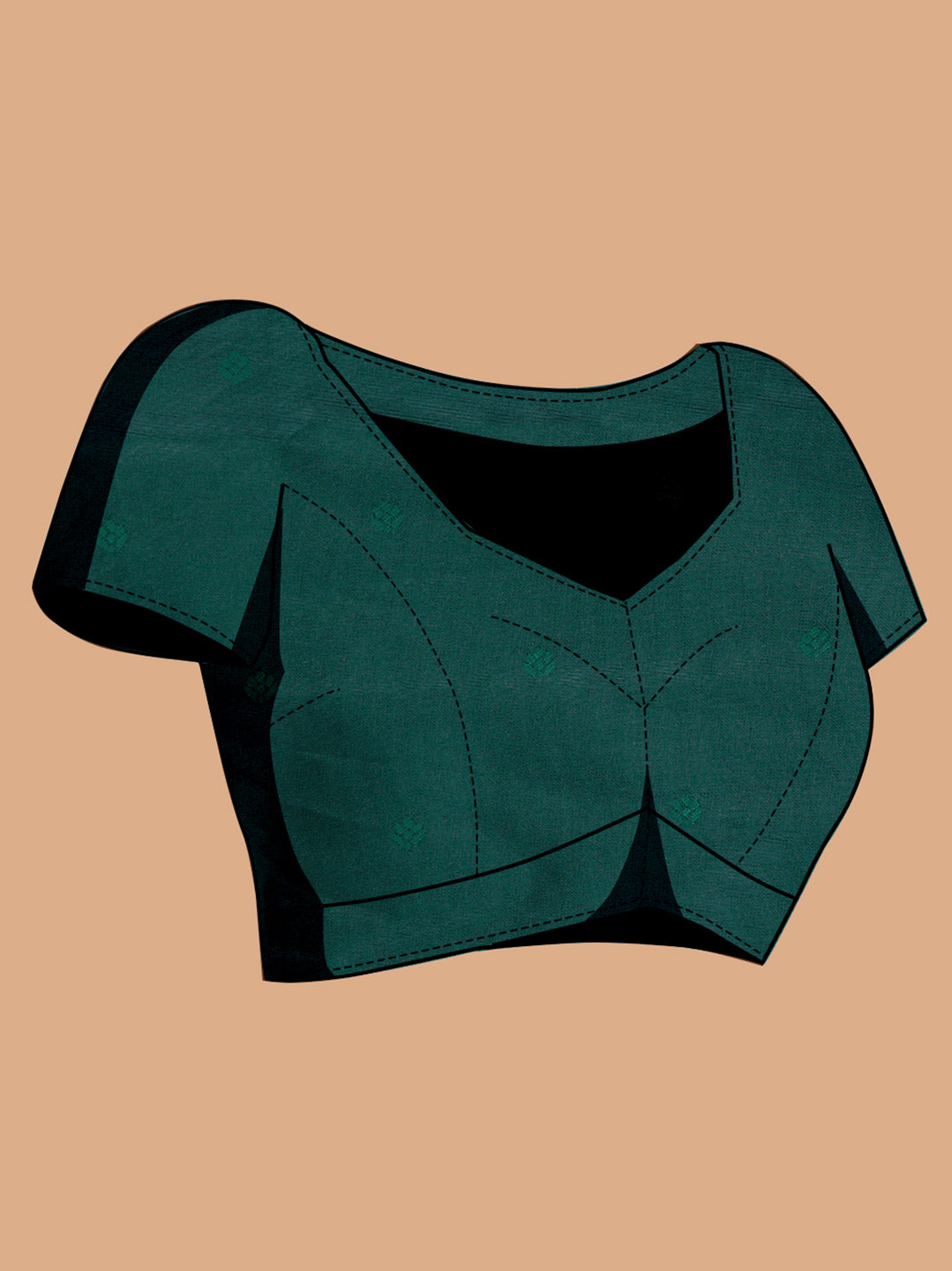 Dark Green Soft Banarasi Silk Saree Featuring Meenakari Zari Weaving & Tassels on Pallu