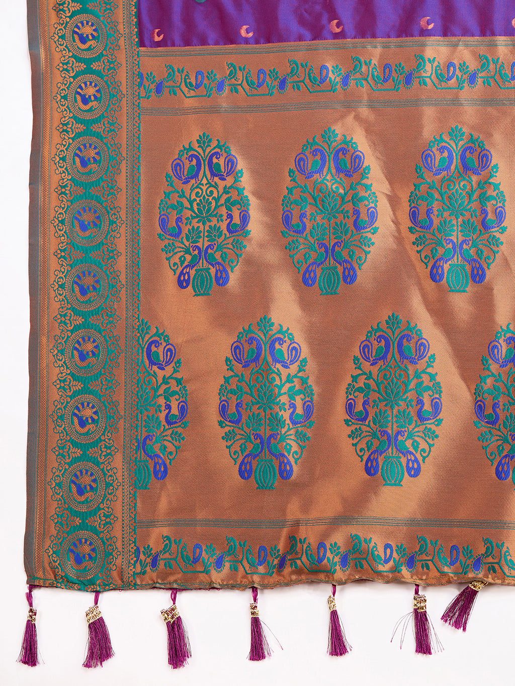 Be Wedding & Festive Ready with Our New PURE Jacquard Purple Saree Collection
