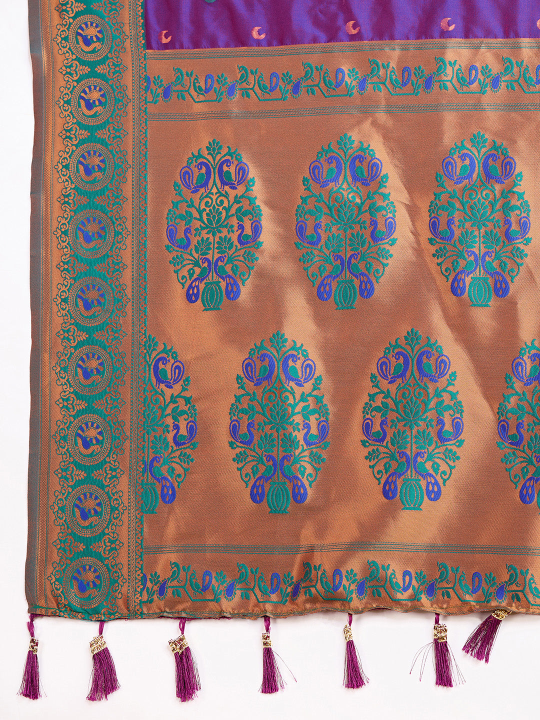 Be Wedding & Festive Ready with Our New PURE Jacquard Purple Saree Collection