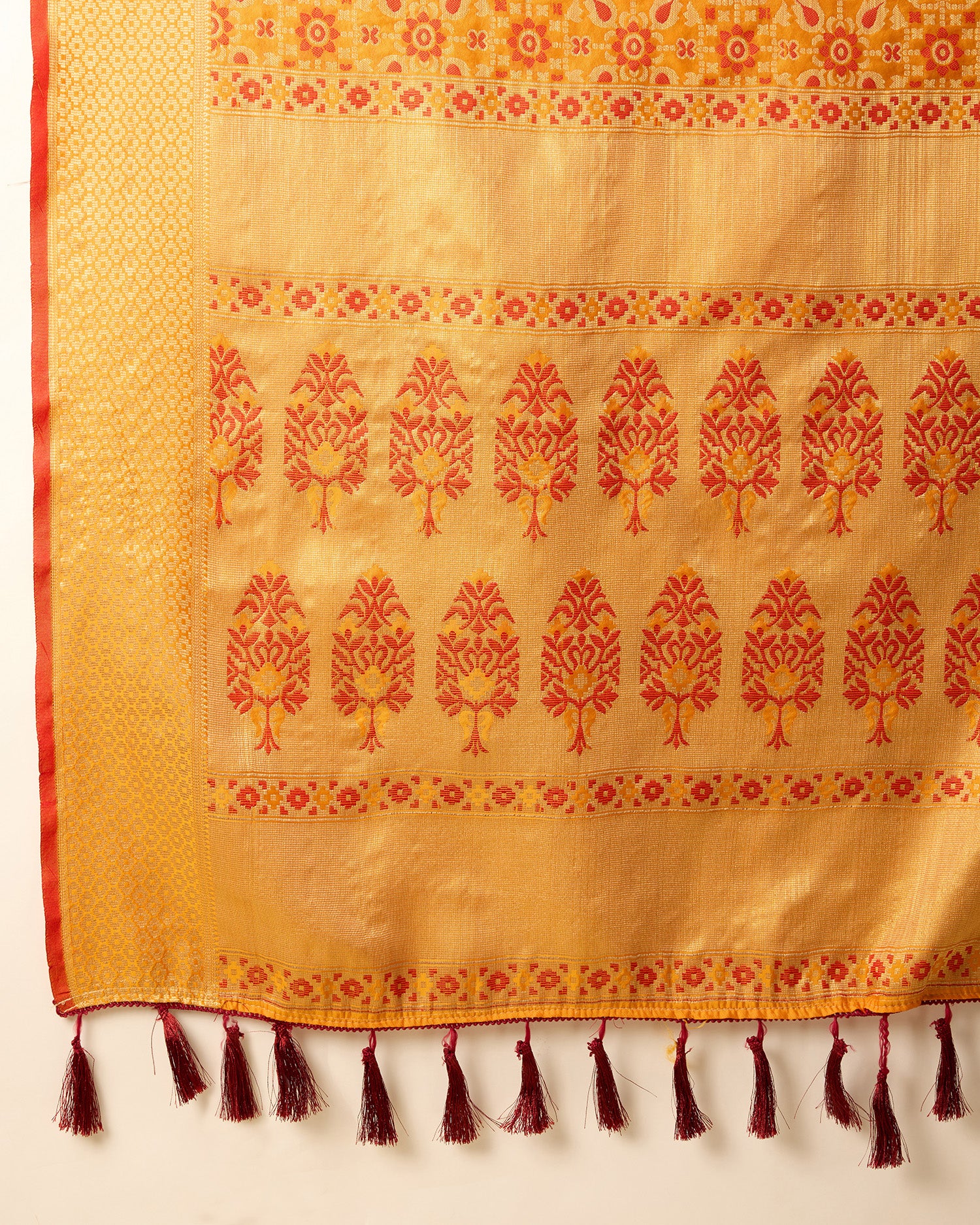 Yellow Traditional Banarasi Silk Saree Perfect for Festive & Wedding Wear