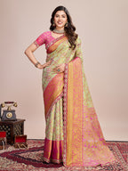 Tradition in Every Thread: Exquisite Kanjivaram Silk Green Saree Collection
