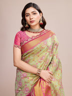 Tradition in Every Thread: Exquisite Kanjivaram Silk Green Saree Collection