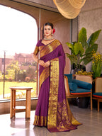 Wine Banarasi Elegance Redefined – Light, Luxurious & Perfect for Wedding Shenanigans