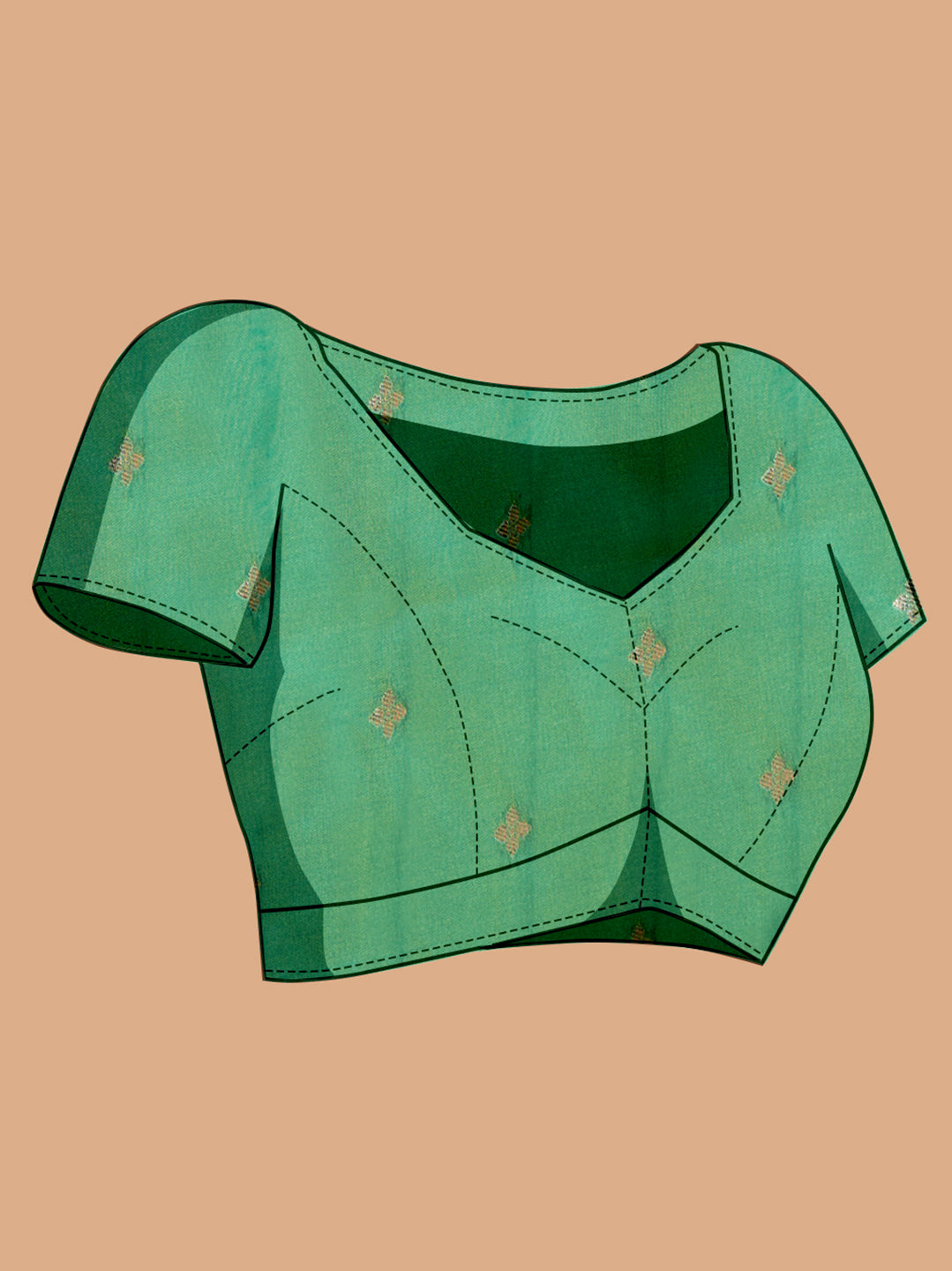 Green Soft Banarasi Silk Saree Featuring Meenakari Zari Weaving & Tassels on Pallu