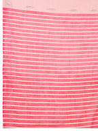 Women's Baby Pink Linen Saree with Jari Border and Blouse – Printed All Over Design