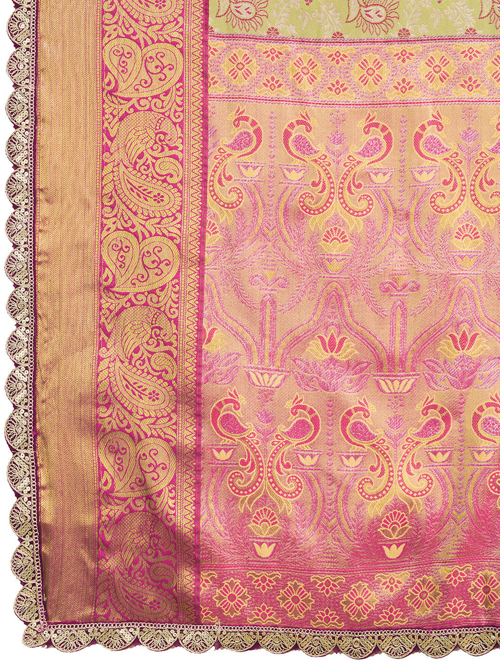 Tradition in Every Thread: Exquisite Kanjivaram Silk Green Saree Collection