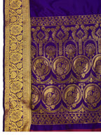 Purple Banarasi Elegance Redefined – Light, Luxurious & Perfect for Wedding Shenanigans