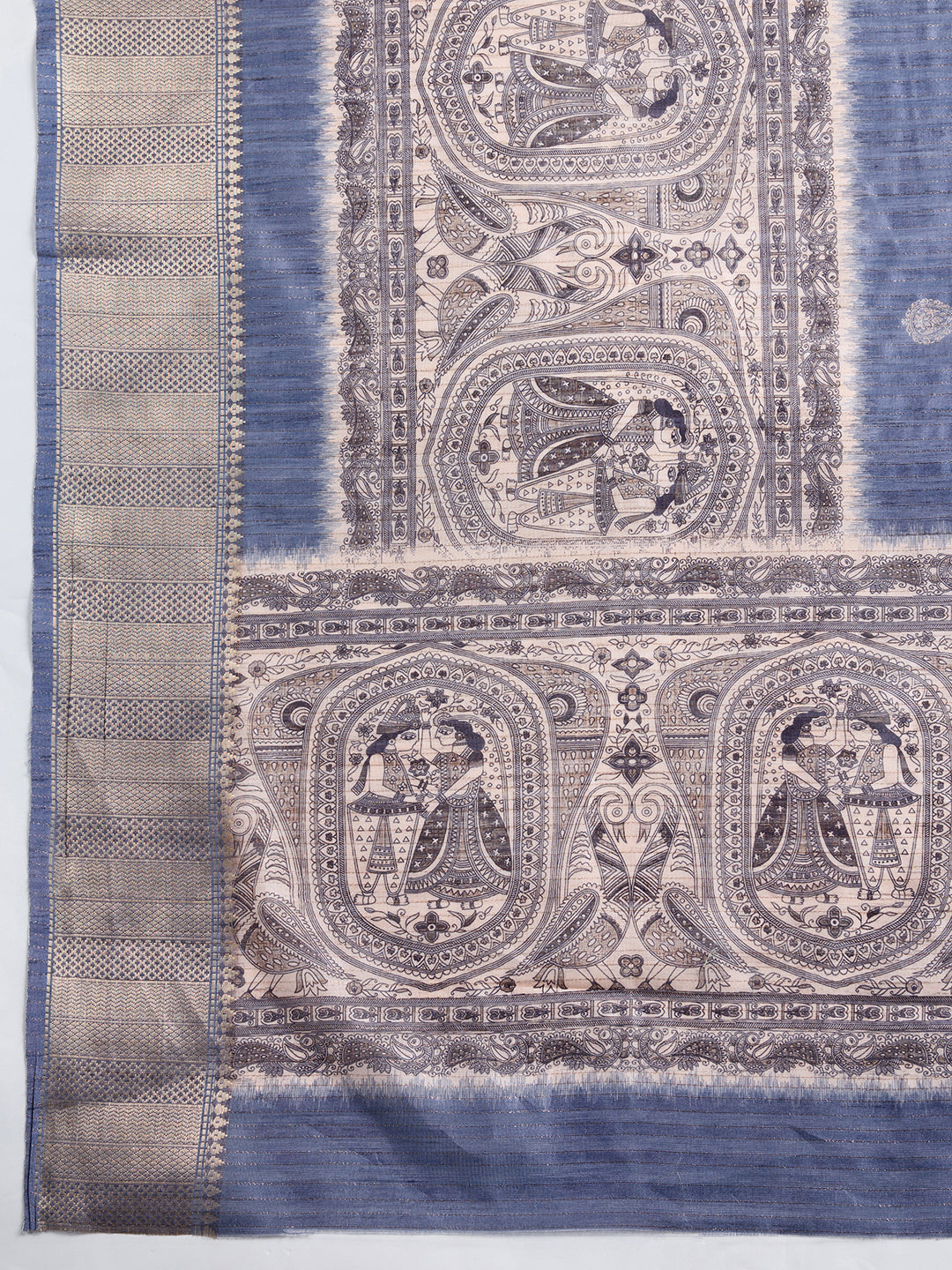 Soft, Breathable & Celebration-Ready: Semi Cotton Grey Sarees with Butti & Jacquard Elegance