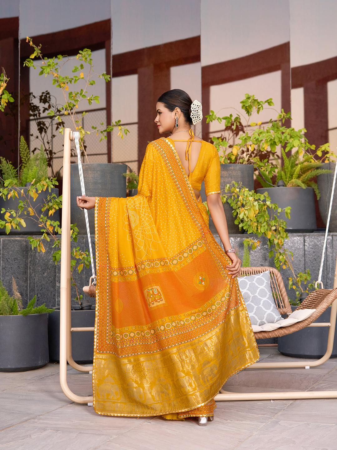 Yellow Cotton Saree – Soft, Stylish & Perfect for Intimate & Grand Weddings