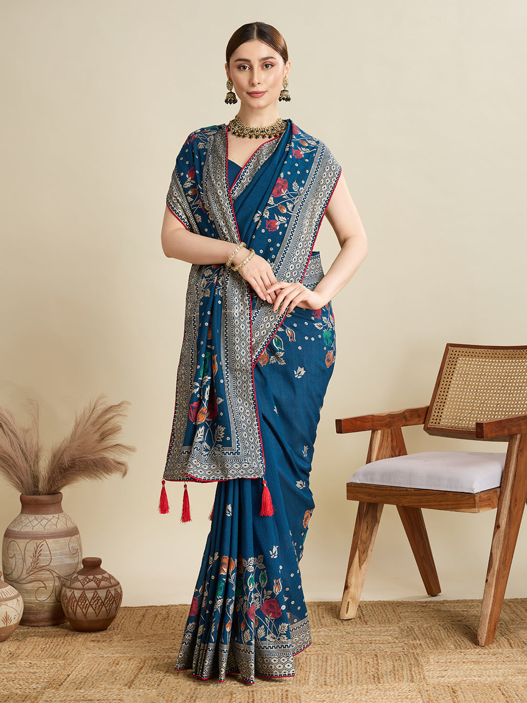 Navy Blue Soft, Stylish & Wedding-Ready: Cotton Sarees That Breathe with You