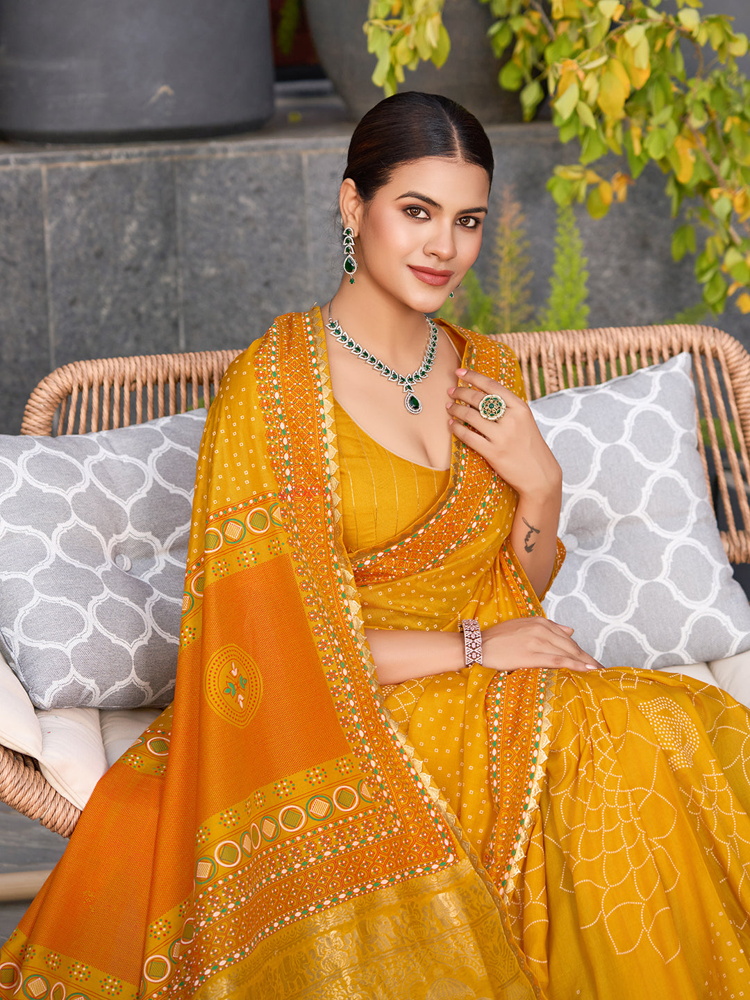 Yellow Cotton Saree – Soft, Stylish & Perfect for Intimate & Grand Weddings