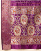 Wine Pure Jacquard with Sona Chandi Zari – A Luxe Weave for Wedding & Festive Couture