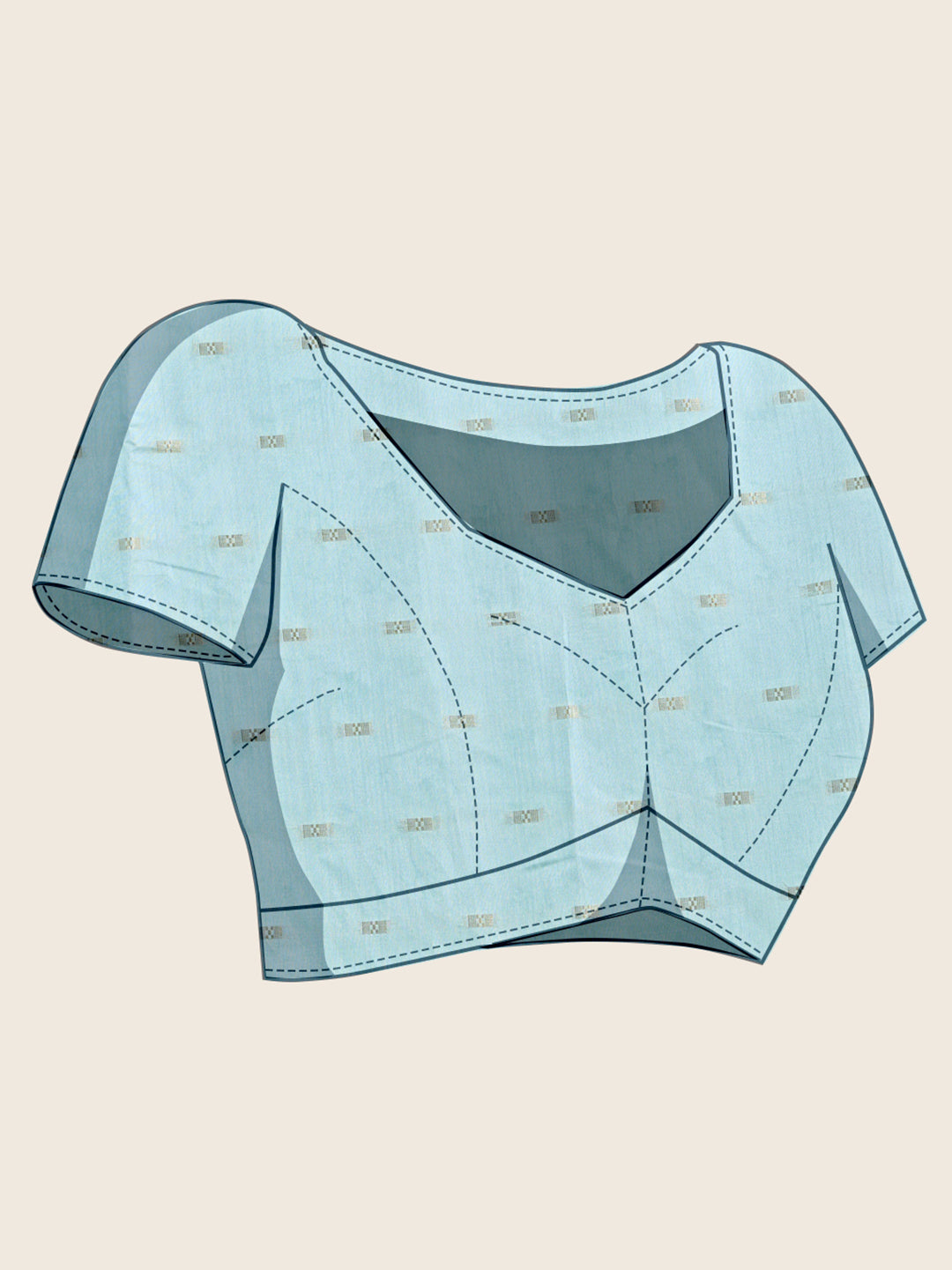 Soft, Breathable & Celebration-Ready: Semi Cotton Sky Blue Sarees with Butti & Jacquard Elegance