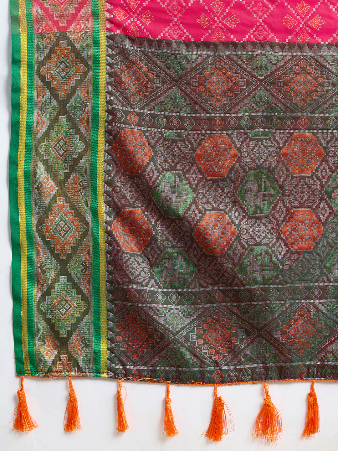 Banarasi Elegance in Breathable Semi Silk  Pink Saree –For All Wedding Celebrations