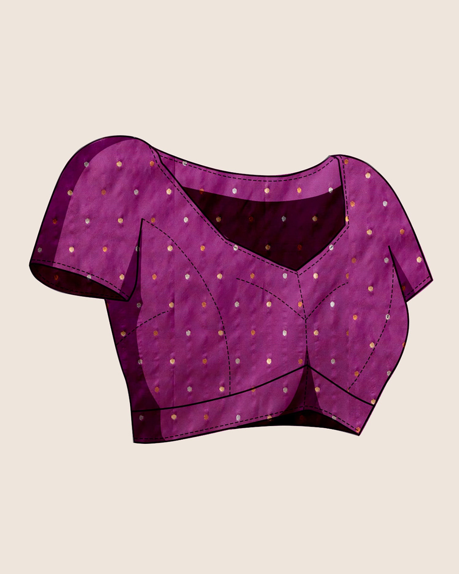 Wine Pure Jacquard with Sona Chandi Zari – A Luxe Weave for Wedding & Festive Couture