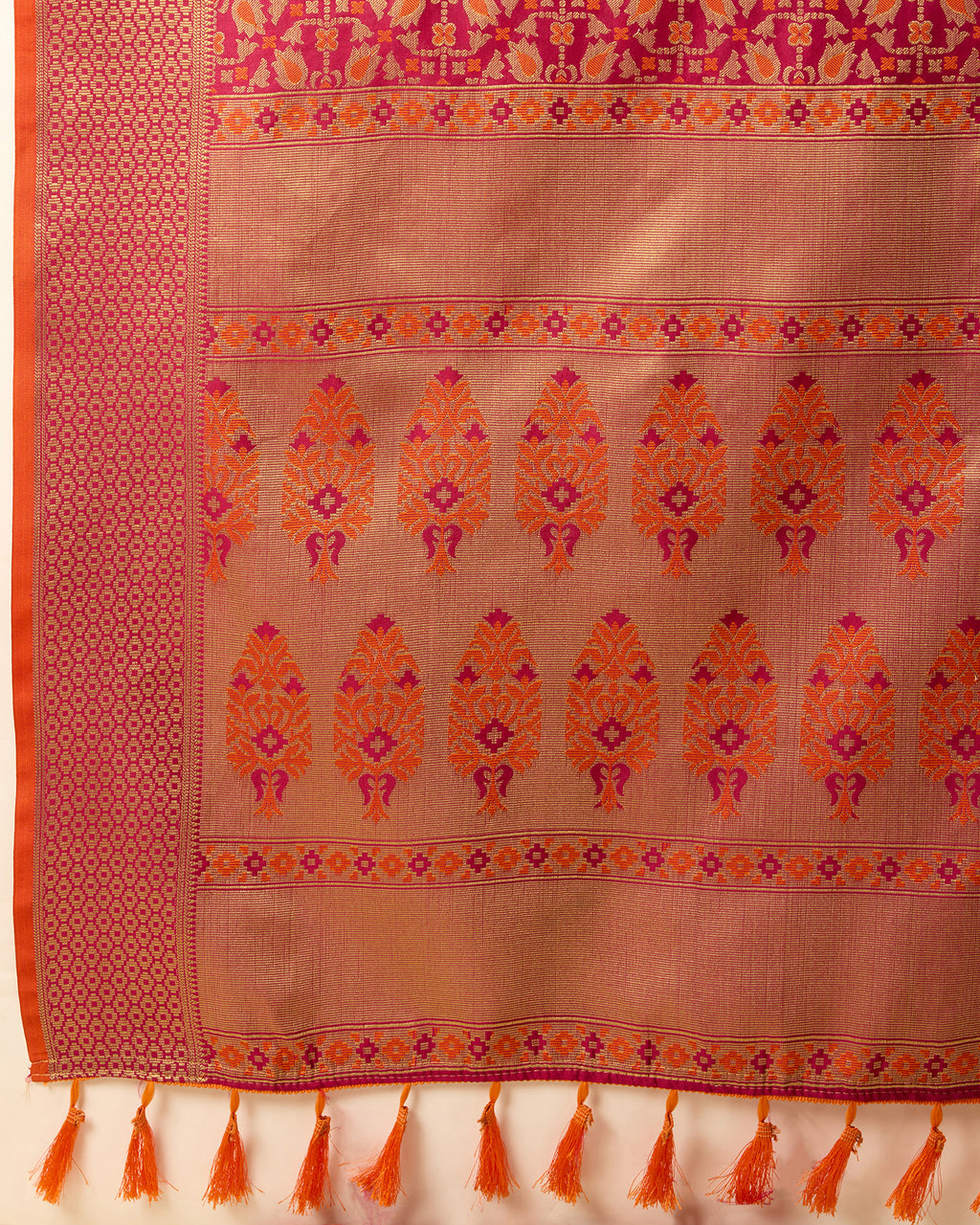 Maroon Traditional Banarasi Silk Saree  Elegant Festive & Wedding Wear