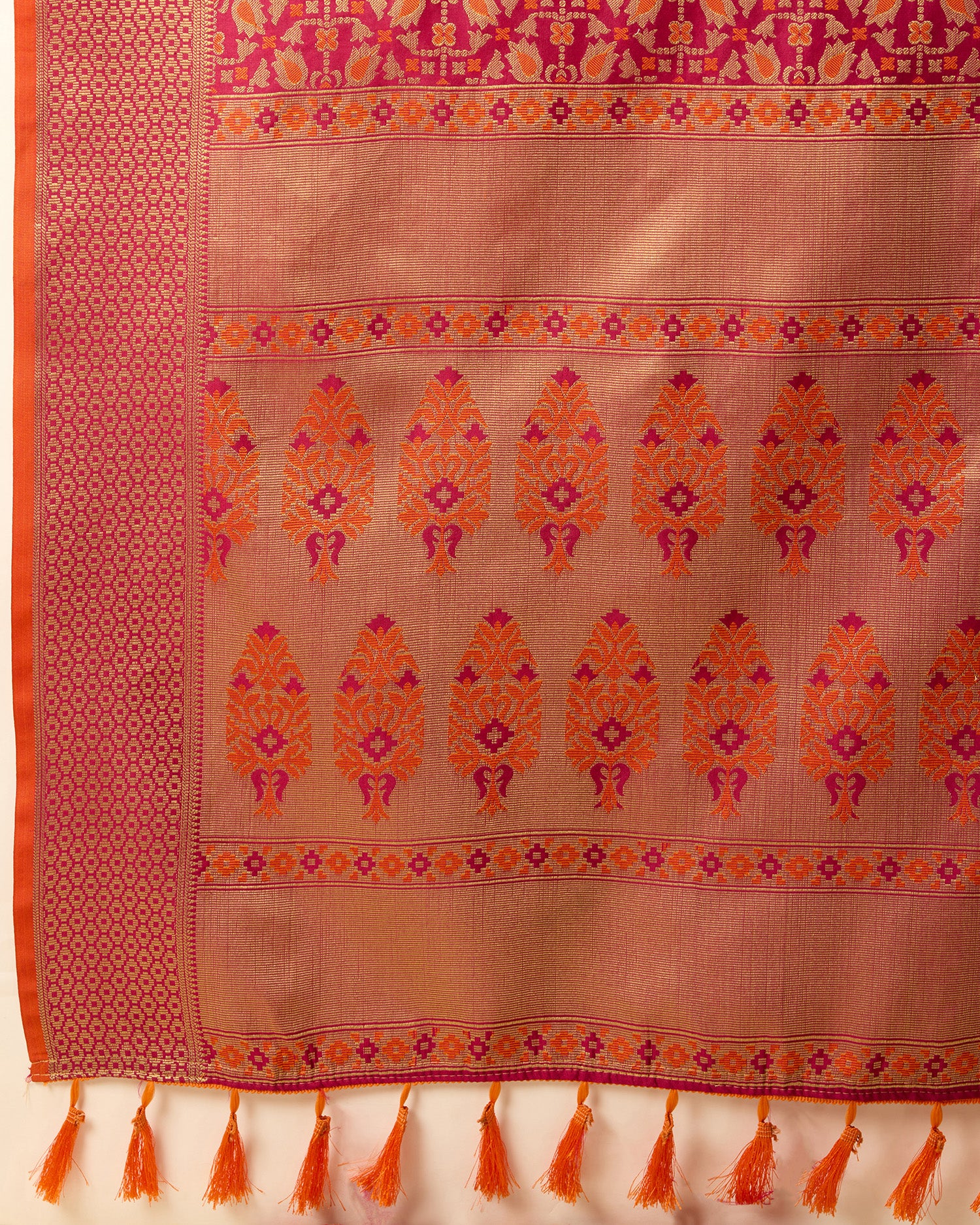 Maroon Traditional Banarasi Silk Saree  Elegant Festive & Wedding Wear