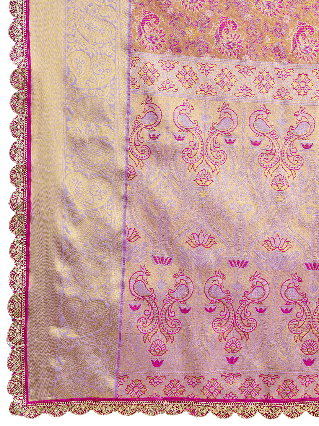 Tradition in Every Thread: Exquisite Kanjivaram Silk Pink  Saree Collection