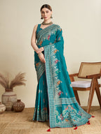 Soft, Airy & Celebration-Ready: Cotton Blue  Sarees for Wedding Shenanigans