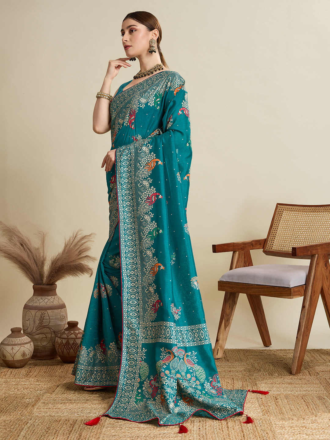 Soft, Airy & Celebration-Ready: Cotton Blue  Sarees for Wedding Shenanigans