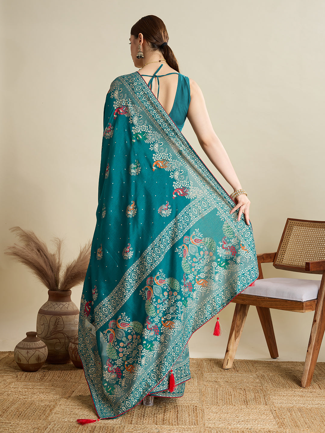 Soft, Airy & Celebration-Ready: Cotton Blue  Sarees for Wedding Shenanigans
